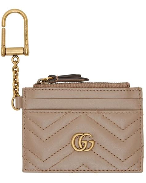 gucci card case keychain|Gucci key chain card holder.